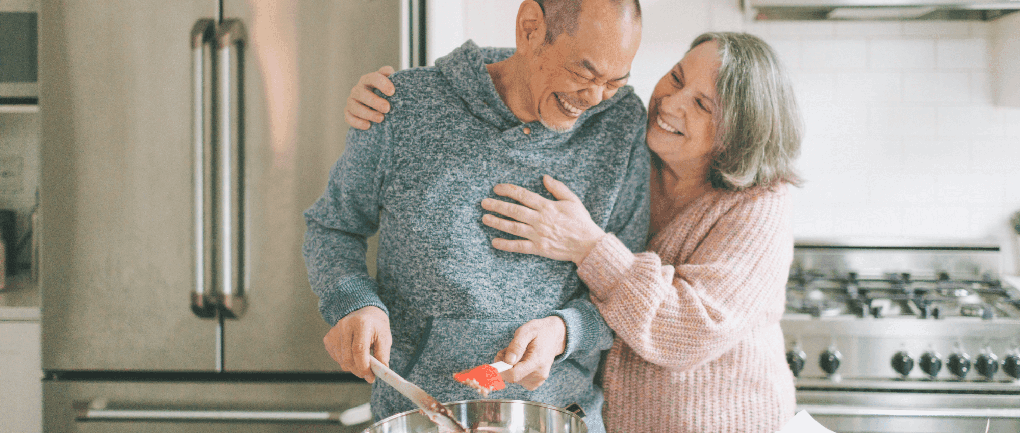older couple baking