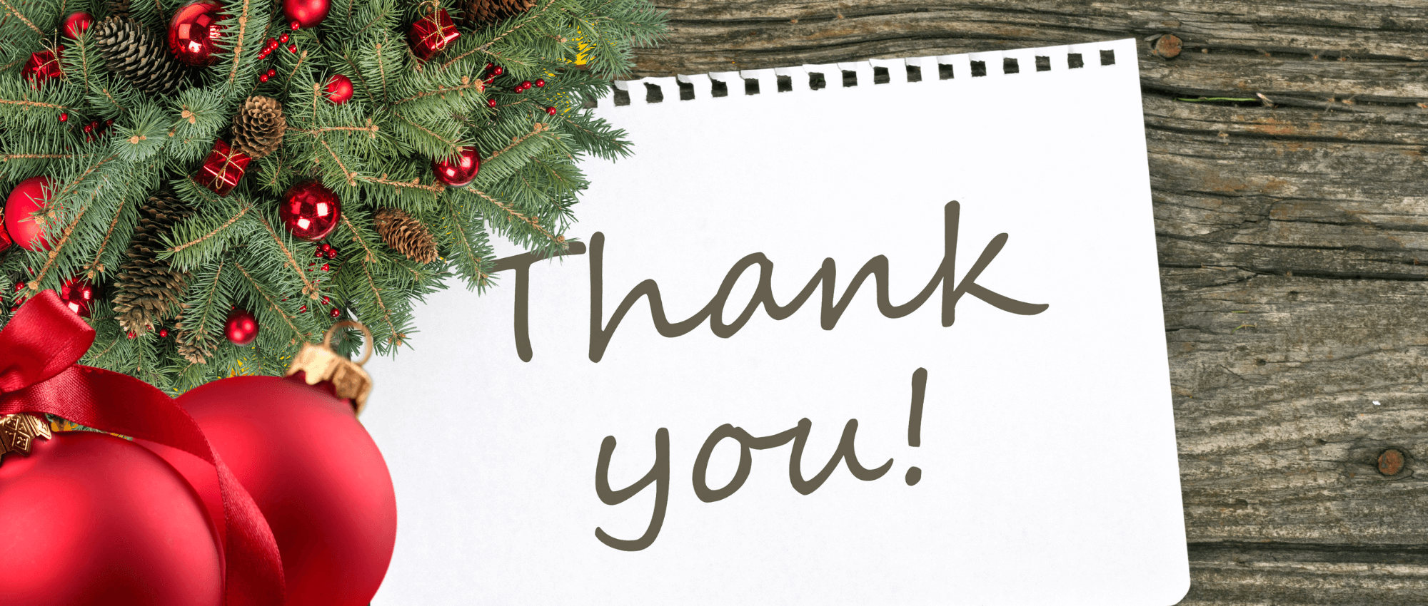 christmas thank you graphic