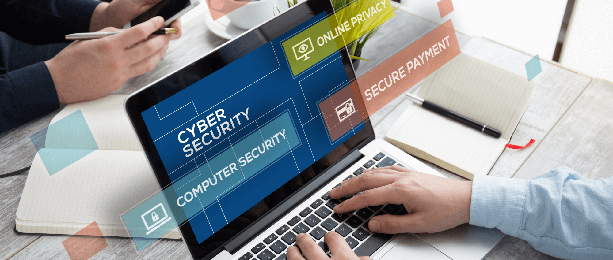cybersecurity on laptop