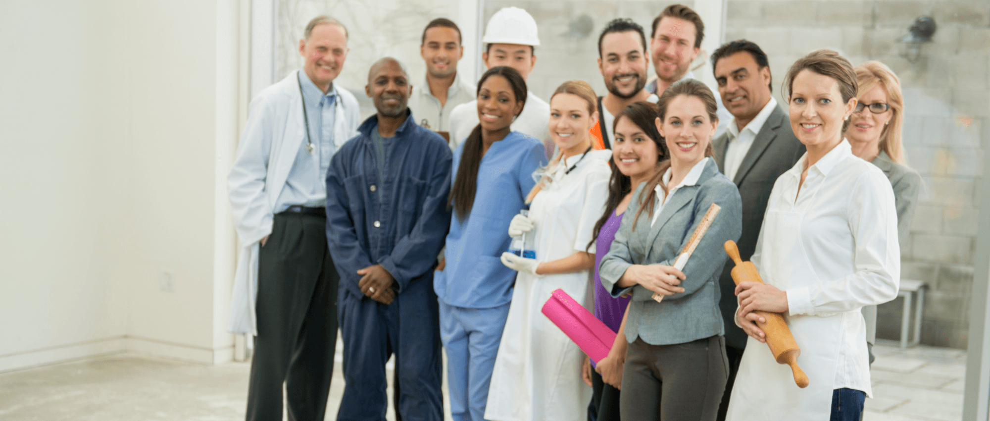 People from different professions