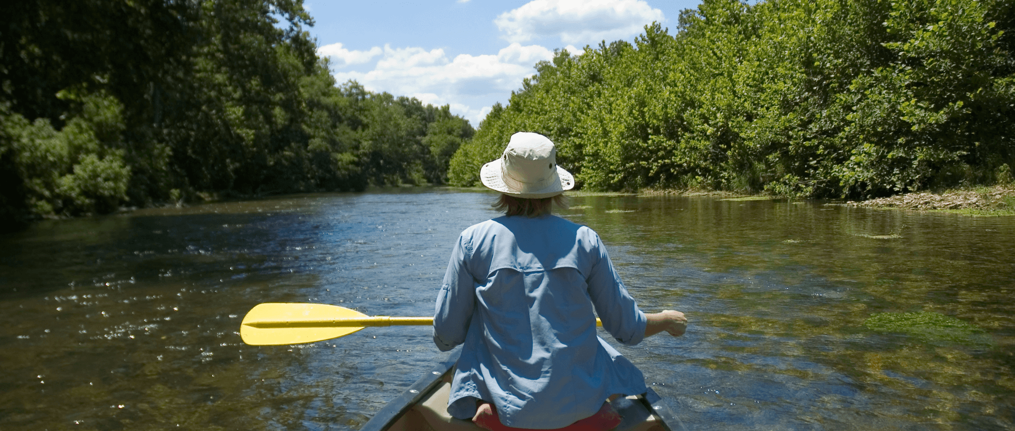 Kayaking in the sea
