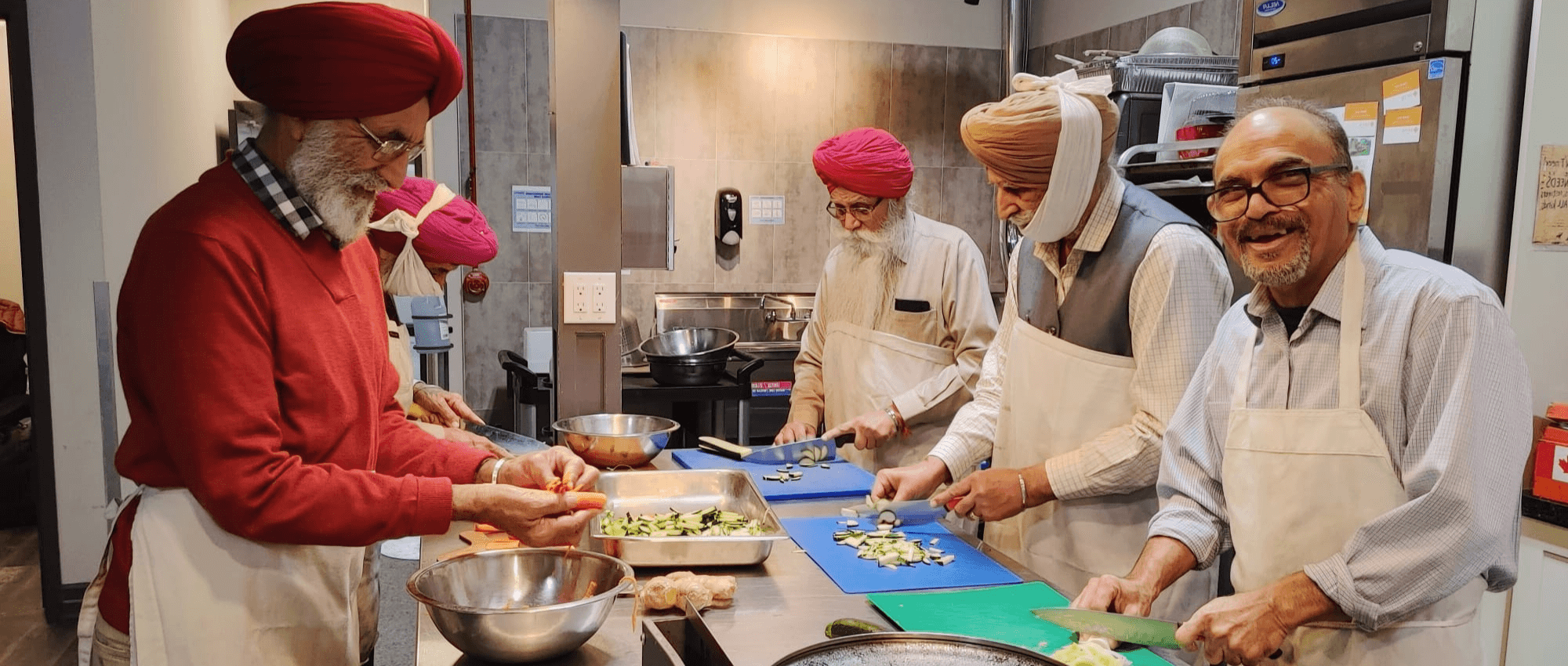Seniors cooking
